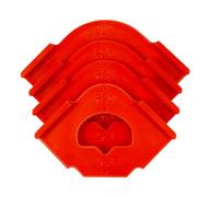 Set of 4 Router Templates Jigs for Woodworking Efficient Router Bit Templates Tool Set for Smooth Wood Corner Shaping Portable Woodworking Tool