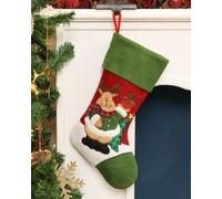 Set of 4 Rudy The Reindeer Childrens Xmas Tree Decoration Christmas Gift Bag Christmas Stocking Dibor Multi 4 Pack