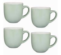 Set of 4 Sage Gloss Effect Tea Coffee Mugs Cups Kitchenware Mug Premium Quality