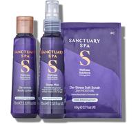 Set of 4 Sanctuary Spa Wellness Pack Body Lotion Sleep Mist Scrub Christmas Gift