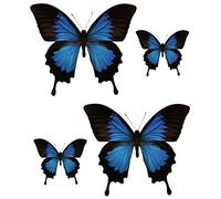 Set of 4 Self-Adhesive Car/Motorbike/Macbook Decorative Butterfly Stickers