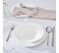 Set of 4 Serendipity Soup Plates White