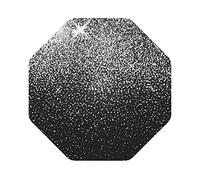 Set Of 4 Shiny Silver Glitter Print Leather Coasters Set,Cup Mat Pad For Home And Kitchen