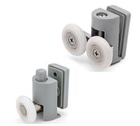 Set of 4 Shower Door Rollers/Runners/Replacements/Spares/Wheels Top&Bottom 23mm L073P