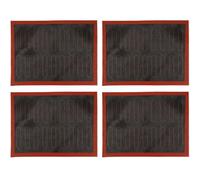 Set of 4 Silicone Baking Mats with Perforated Hollow Design and Fiberglass Reinforcement, Nonstick and Stable for Baking Cookies, Bread, and Pizza