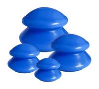 Set of 4 Silicone Cupping Glasses: Cupping Silicone Set, Cupping Device, Anti Cellulite Cup, Massage Cupping Cups, Cupping Glasses Set, Anti-Ageing Linder Pain and Joints for the Whole Body