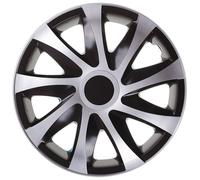 13'' Hubcaps Wheel Covers Trims 13inch 4pcs Silver Solid ABS Plastic Steel Rings