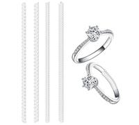 Set of 4 Sizes Ring Size Adjuster for Loose Rings,Transparent Ring Resizer,Ring Stopper,Invisible Tightener,Make Ring Smaller Without Resizing,4 Pcs