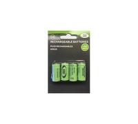 Set of 4-Smart Solar Rechargeable Batteries-2/3 AA