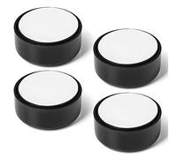 Set of 4 SO-TECH® Furniture Leg Golf Slide Foot Sofa Leg Levelling Foot Furniture Slide Black Adjustable