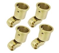 Set Of 4 Solid Brass Swivel Casters For Vintage Antique Furniture Retro Style Furniture Wheels For Easy Mobility And Transport Heavy Duty Design-Golden-22mm/0.87in