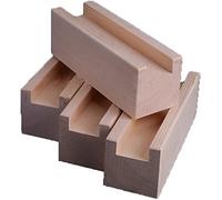 Set of 4 Solid Wood Fur Leg Risers DIY Bed & Table Elevators Furniture Lifter for Sofa Cabinet & Desk Feet 10x5x5cm Enhance Height & Style
