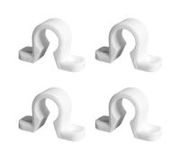 Set of 4 Spaniard Collars - White Composite - Laces for Swing Shutter Rod - Made in France