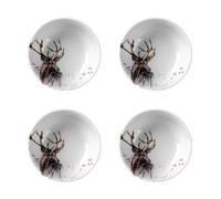 Set of 4 Stag Cereal Bowls 17.8 cm