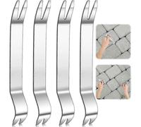 Set of 4 stainless steel paving tools for pavers, interlocking bricks, extractor, for garden, lawn, yard, paver replacement, patio blocks