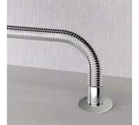 Set of 4 stainless steel pipe covers made with rust resistant material and split design for strong, long lasting fit and improved room appearance (Inner bore diameter 4.2 cm)