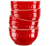 Set of 4 STAUB round bowls 40508-146-0 - red 14 cm