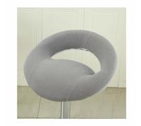 Set of 4 Stretch Bar Stool Covers with Hollow Backrest - Kitchen Breakfast Counter Chair Covers for PU Leather Swivel Stools - Durable High Stool Protectors