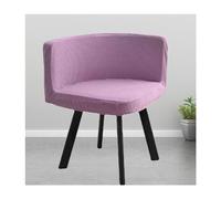 Set of 4 Stretch Chair Covers for Triangular Dining Room Chairs Curved Back Swivel Slipcovers Modern Accent Kitchen Wingback Protector Elastic Fabric Easy Fit Stylish Design