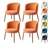 Set of 4 Stretchable Chair Covers - Thickened Low-Back Design for Dining Room, Hotel & Office - Easy to Clean, Protect Your Chairs with Ele Protect