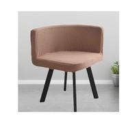 Set of 4 Stretchable High Back Dining Chair Covers - Washable Triangular Slipcovers for Scandinavian Shell Chairs - Ideal for Kitchen & Dining Room Decor