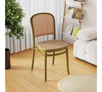 Set of 4 Stylish Leather Dining Chairs with Sturdy Wrought Iron LegsPerfect for Kitchen Bedroom Balcony Makeup Vanity Durable Upholstered Seating.