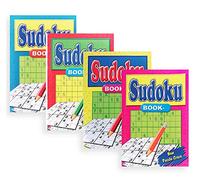 Set of 4 Sudoku Puzzles Pocket Books A5 Size Maths Travel Games