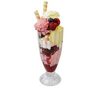Set of 4 Tall Sundae Dishes Dessert Dishes Knickerbocker Glory Glass Milk Shake