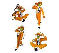 Set of 4 The Mask figurines: 2 figurines + 2 keychains / 5 and 9 cms / LMA1