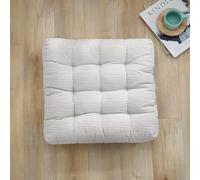 Set of 4 Thick Padded Chair Cushions 45x45 cm 8 cm Cotton Cushions for Dining Garden Office & Home Comfortable Indoor Outdoor Seating