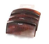 Set of 4 Tort Plain Hair Combs Slides 9cm (3.5) by Pritties Accessories