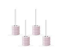 Set of 4 Transparent Acrylic Crochet Roll Holder with Space-Saving Design, Spool Holder and for Home and Business Florist