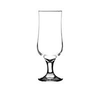Set of 4 Tulip Stemmed Beer Glasses Transparent