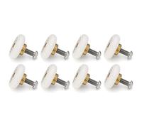 Set of 4 Twin Shower Door Rollers Runners Wheels Pulleys 20mm Wheel Diameter Top Bottom Bathroom Replacement Parts (23mm-8pcs-Model B)