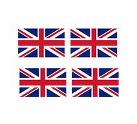 Set of 4 UK Flag Temporary Tattoo United Kingdom union jack GB Team for country support six nations,rugby, football,cricket