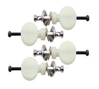 Set of 4 Ukulele Strings Tuning Pegs Keys for Ukulele Guitar Parts White