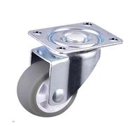 Set of 4 Universal Lightweight TPE Casters 1" 1.25" 1.5" 2" with Silent Brake Mini Screws Included Perfect for Furniture DIY Projects and Home Improvement