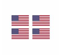 Set of 4 USA FLAG Temporary Tattoo Waterproof Lasts 1 week country support United States of America American Flag