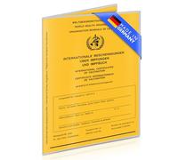 Set of 4 Vaccination Certificate Cover / Vaccination Card Cover (9.9 x 13.7 cm) Transparent for Children and Adults Robust and Perfect Fit Protective Cover for Vaccination Card and Old Passport Made