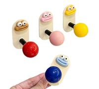 Set of 4 Wall Hooks, Adhesive Hooks, Coat Hooks, Playful Shapes, Waterproof and Moisture-Resistant, Bathroom Storage, Bedroom Storage, Kitchen Storage Space