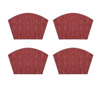 Set of 4 waterproof, heat resistant, anti slip dining table mats designed to protect surfaces from spills and heat damage, suitable for everyday use and family meals (wine red)