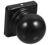 Set of 4 Weather-Resistant Metal Fence Post Caps Decorative Iron End Caps for Garden Gates and Outdoor Columns (8.50x8.40x8.40CM) - and Stylish Design