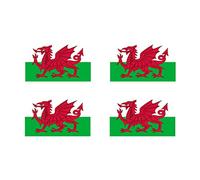 Set of 4 Welsh Flag Temporary Tattoo Waterproof Lasts 1 week Wales dragon Flag rugby