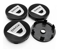 Set of 4 Wheel Hub Covers for Dacia Duster II 2022-,Wheel Centre Caps,Wheel Center Hub Caps,Wheel Centre Caps Badges,Wheel Cap Kit,Hub Center Cover,60 mm,Black2-56mm