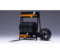 Set Of 4 Wheels RS3 Black / Silver 1:18 Model 18SET029 IXO MODEL