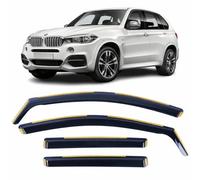 Set Of 4 Wind Deflectors For BMW X5 2014 2015 2016 2017 2018 In-Channel Acrylic Side Window Visors-Smoke Tinted Sun & Rain Guards Reflectors For X5 F15.