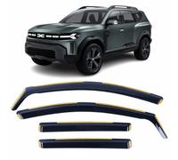 Set Of 4 Wind Deflectors For DACIA BIGSTER 2025 2026 2027 In-Channel Acrylic Side Window Visors-Smoke Tinted Sun & Rain Guards Reflectors Fits Dacia Bigster NEW.