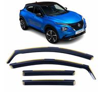Set Of 4 Wind Deflectors For NISSAN JUKE F16 MK2 2020 2021 2022 2023 2024 2025 2026 In-Channel Acrylic Side Window Visors-Smoke Tinted Sun & Rain Guards Reflectors.