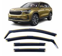 Set Of 4 Wind Deflectors For SKODA KODIAQ 2024 2025 2026 2027 In-Channel Side Window Visors-Smoke Tinted Sun & Rain Guards Reflectors Fits Skoda Kodiaq MK2.