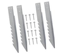 Set of 4 Wind-Resistant Wooden Ground Anchors for Swing Sets - Child Safe - Ideal for Securing Fences and Play Equint - and Reliable